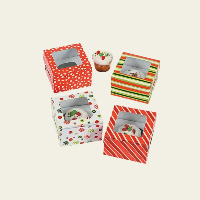 Custom Christmas Cupcake Packaging Boxes Wholesale - Hot Custom Boxes