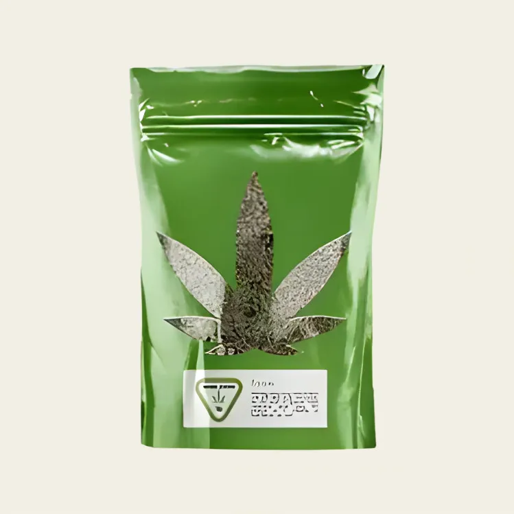 Custom-Green-Mylar-Bags