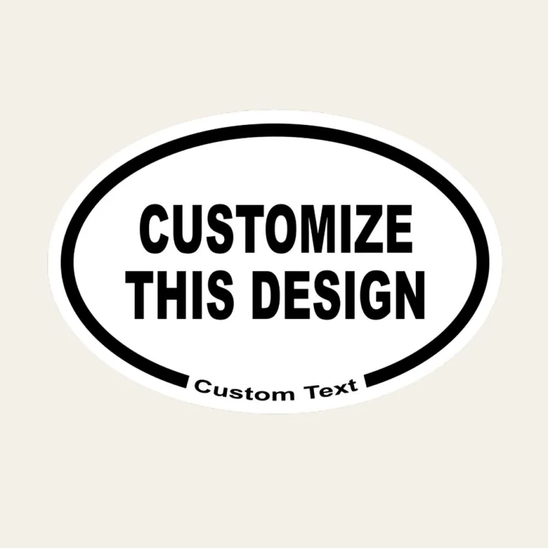 Oval Bumper Sticker1