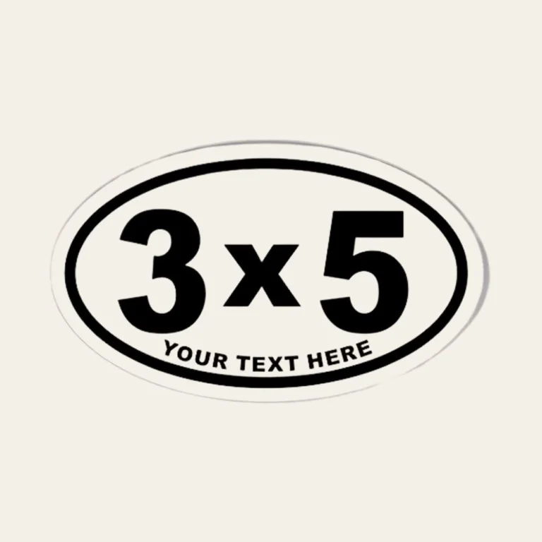 Oval Bumper Sticker5