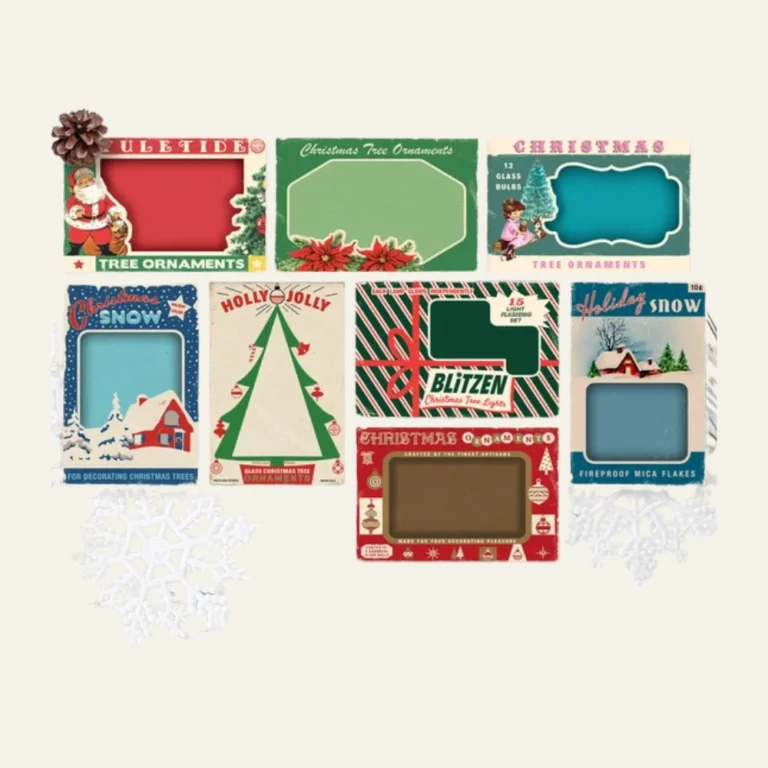 vintage christmas packaging