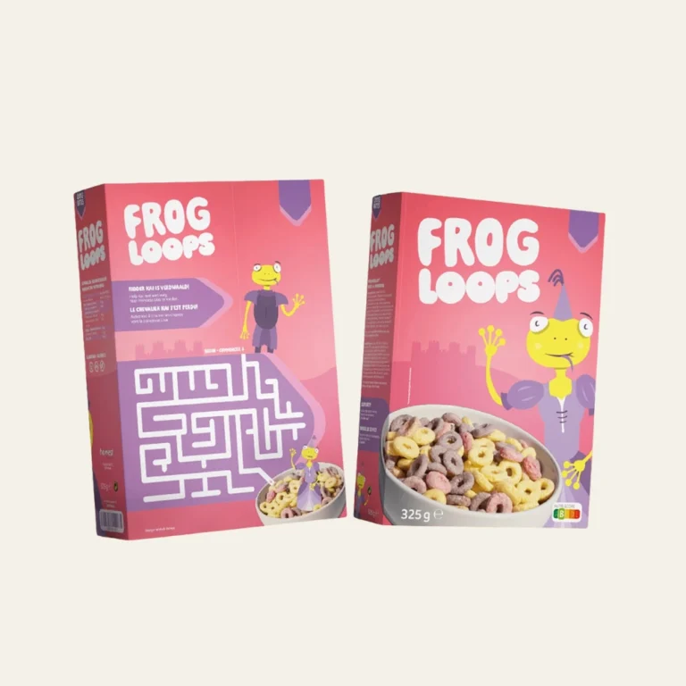 Cereal With Frog on Boxes - Hot Custom Boxes