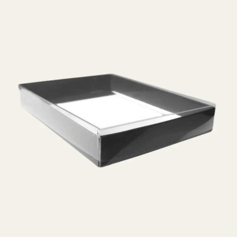 Clear Lid Boxes with Black Base - Hot Custom Boxes