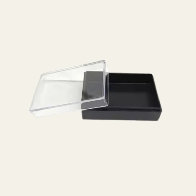 Clear Lid Boxes with Black Base - Hot Custom Boxes
