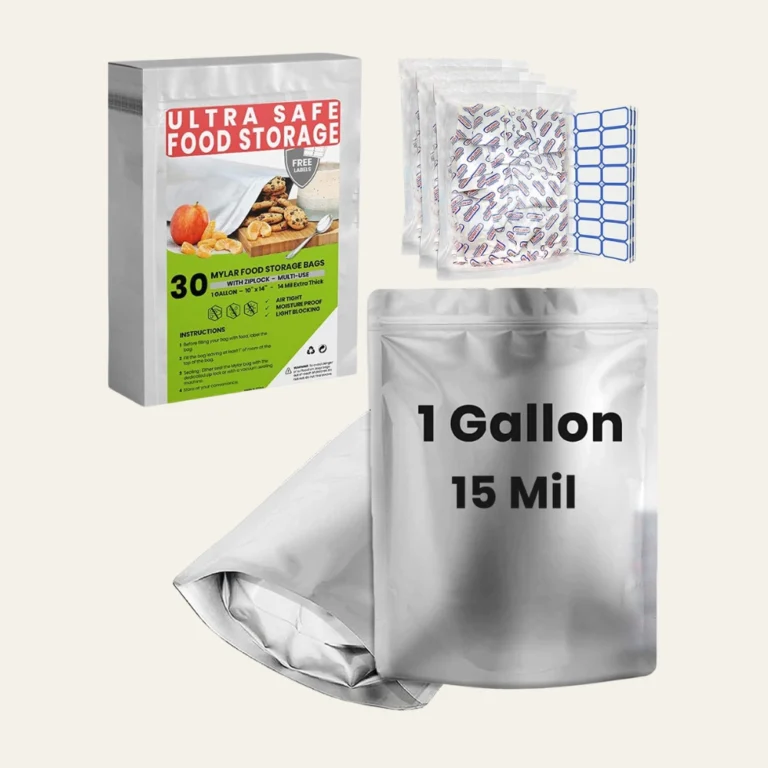 1 Gallon Mylar Bags for Food Storage​ - Hot Custom Boxes