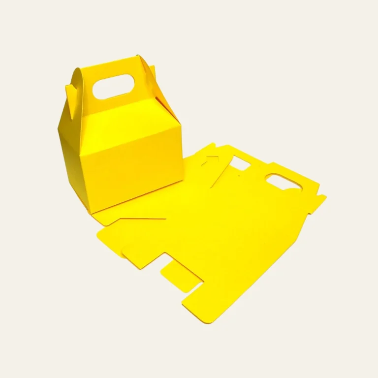 Yellow Gable Boxes - Hot Custom Boxes