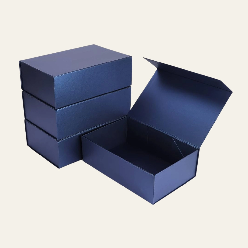 Custom Blue Magnetic Gift Boxes - Hot Custom Boxes