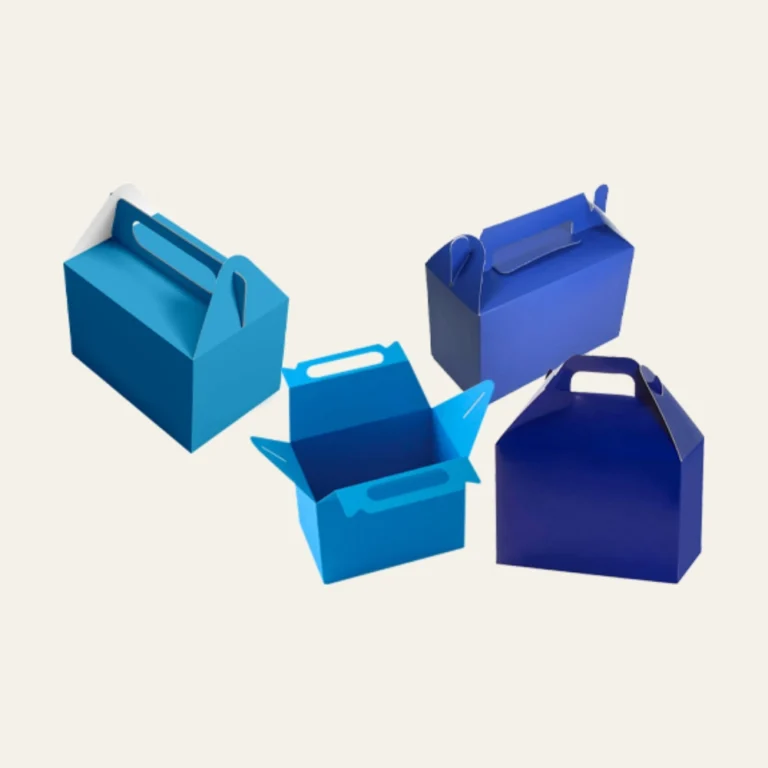 Blue Gable Boxes - Hot Custom Boxes