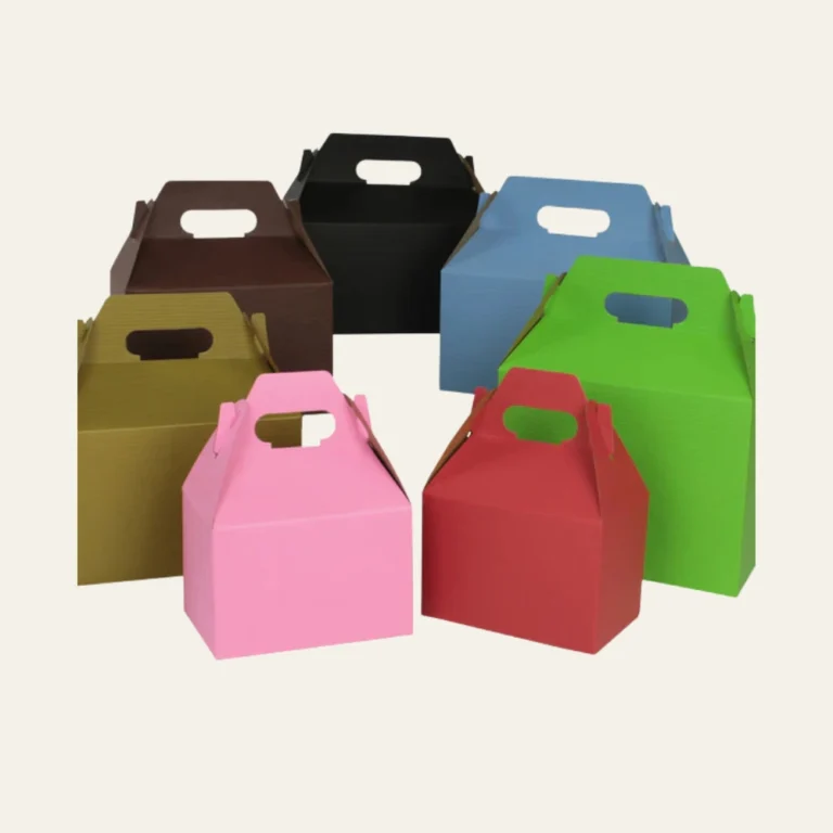 Colored Gable Boxes - Hot Custom Boxes