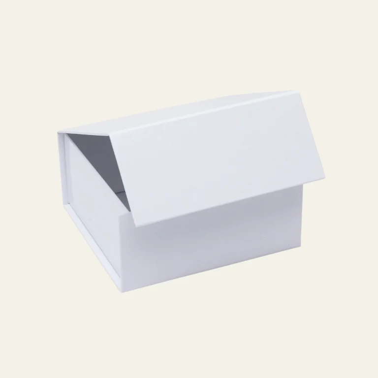 White Small Square Magnetic Boxes - Hot Custom Boxes