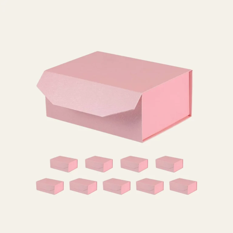 Powder Pink Small Square Magnetic Boxes - Hot Custom Boxes