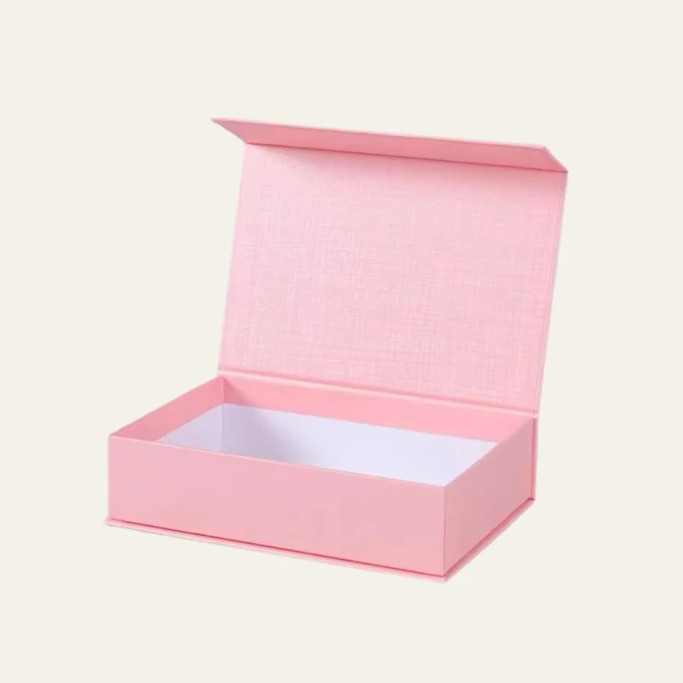Powder Pink Small Square Magnetic Boxes - Hot Custom Boxes