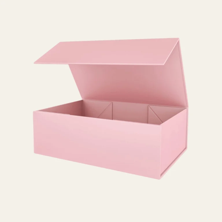 Powder Pink Small Square Magnetic Boxes - Hot Custom Boxes