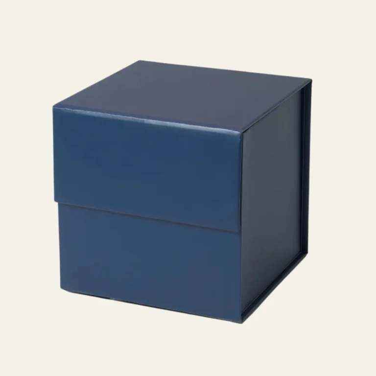 Navy Blue Small Square Magnetic Boxes - Hot Custom Boxes