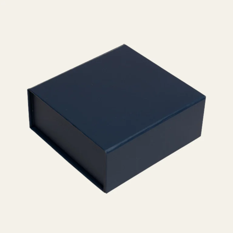 Navy Blue Small Square Magnetic Boxes - Hot Custom Boxes