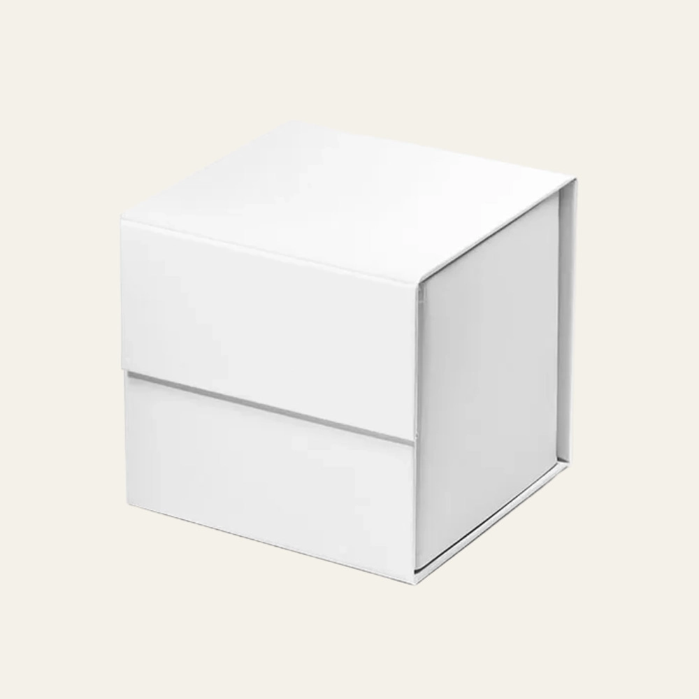 White Small Cube Magnetic Boxes - Hot Custom Boxes