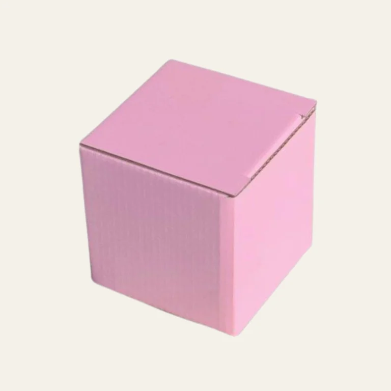 Powder Pink Small Cube Magnetic Boxes - Hot Custom Boxes