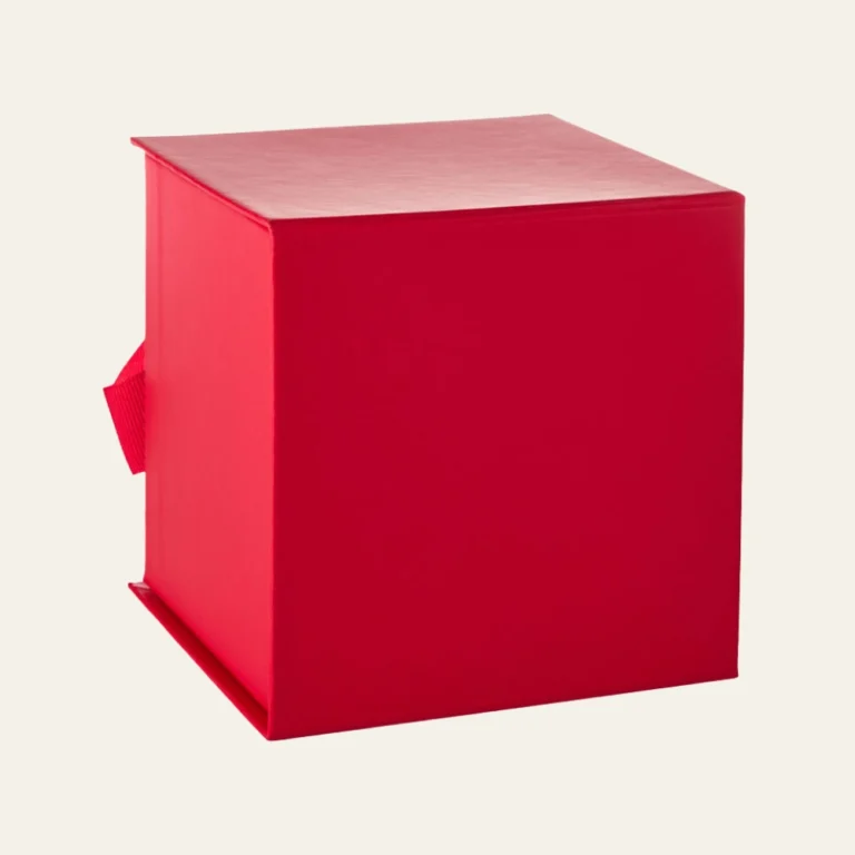 Red Small Cube Magnetic Boxes - Hot Custom Boxes