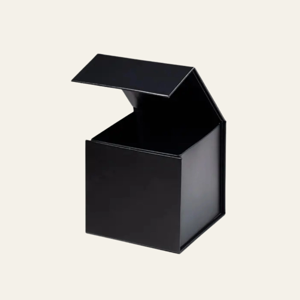 Black Small Cube Magnetic Boxes - Hot Custom Boxes