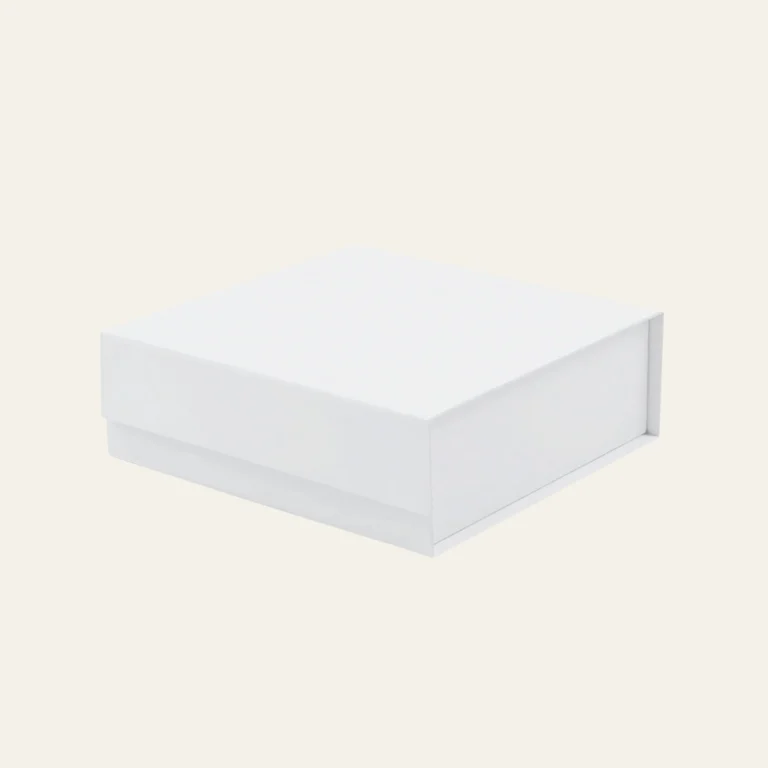 White A6 Square Magnetic Boxes - Hot Custom Boxes