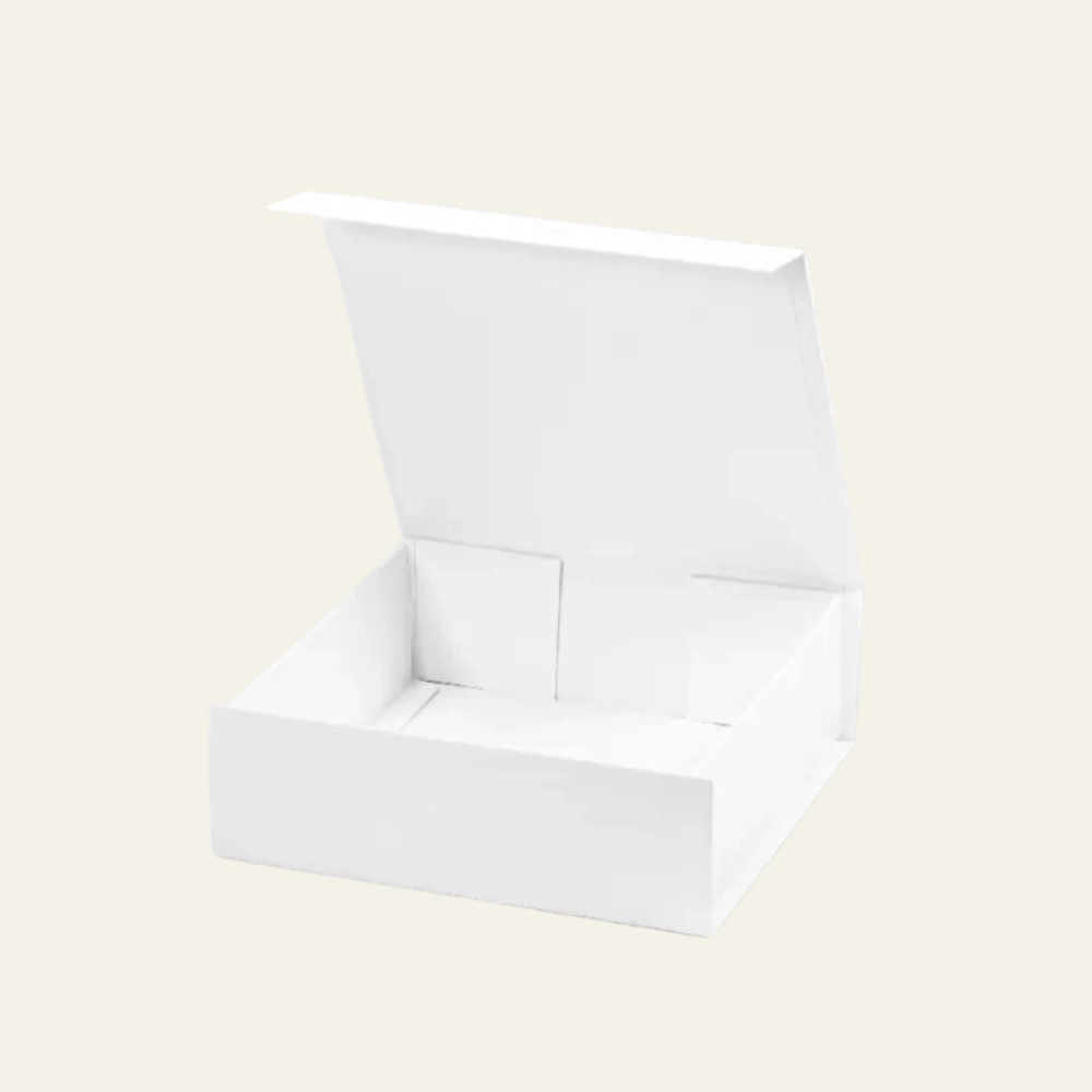 White A6 Square Magnetic Boxes - Hot Custom Boxes