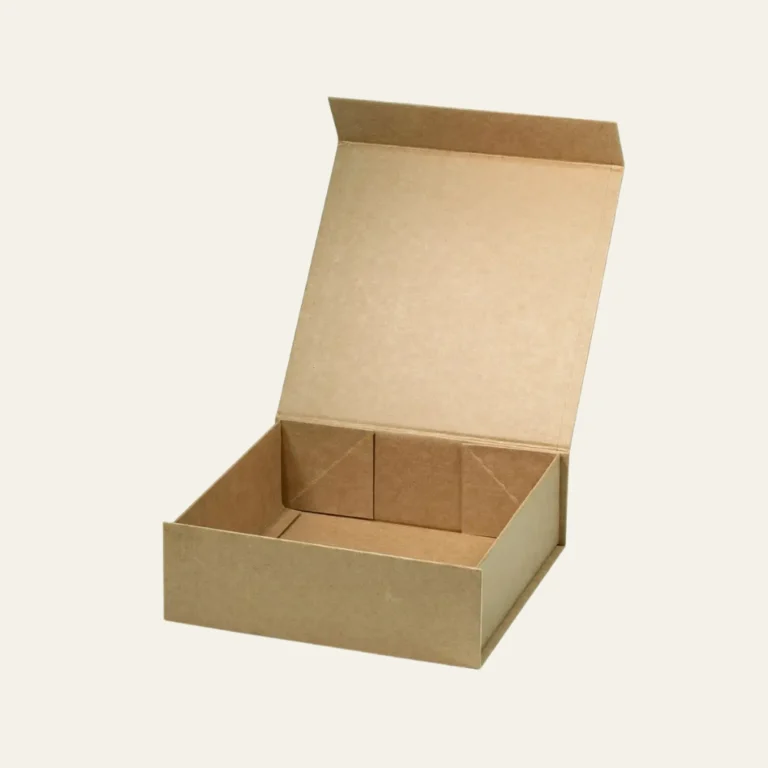 Natural Kraft A6 Square Magnetic Boxes - Hot Custom Boxes