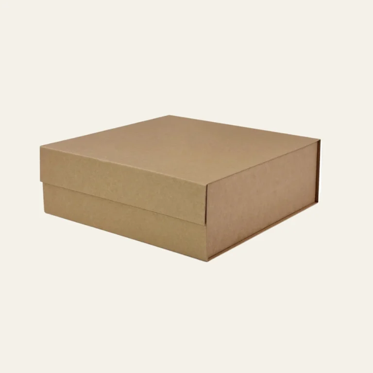 Natural Kraft A6 Square Magnetic Boxes - Hot Custom Boxes