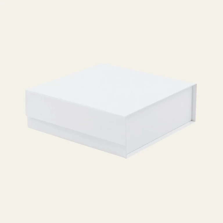 White A5 Square Magnetic Boxes - Hot Custom Boxes