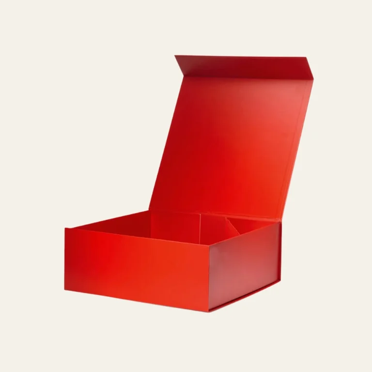 Red Large Square Magnetic Boxes - Hot Custom Boxes