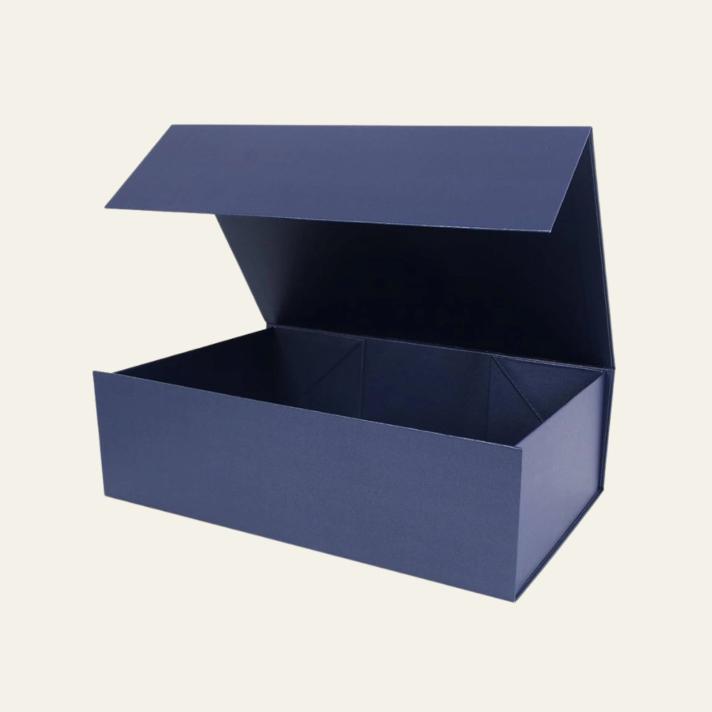 Navy Blue Large Square Magnetic Boxes - Hot Custom Boxes