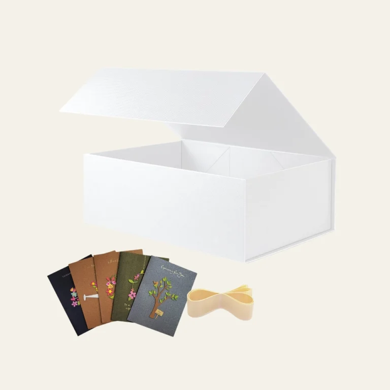 White Large Square Magnetic Boxes - Hot Custom Boxes