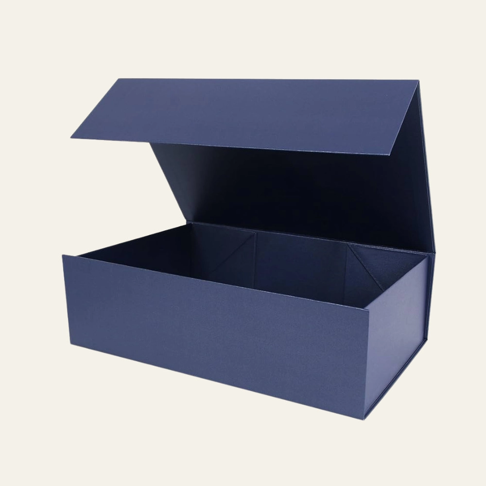 Navy Blue Medium Square Boxes - Hot Custom Boxes