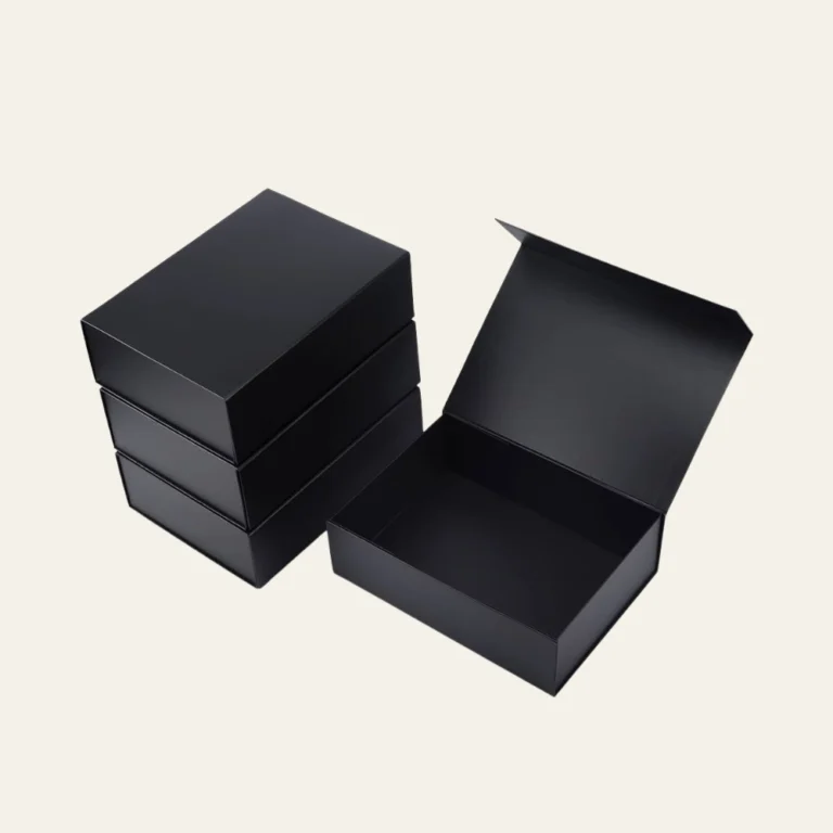 Black Medium Square Magnetic Boxes - Hot Custom Boxes