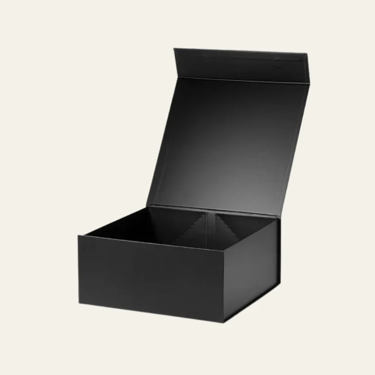 Black Medium Square Magnetic Boxes - Hot Custom Boxes