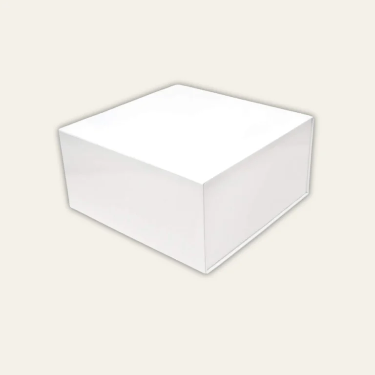 White Medium Square Magnetic  Boxes - Hot Custom Boxes
