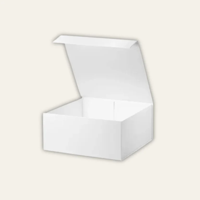 White Medium Square Magnetic  Boxes - Hot Custom Boxes