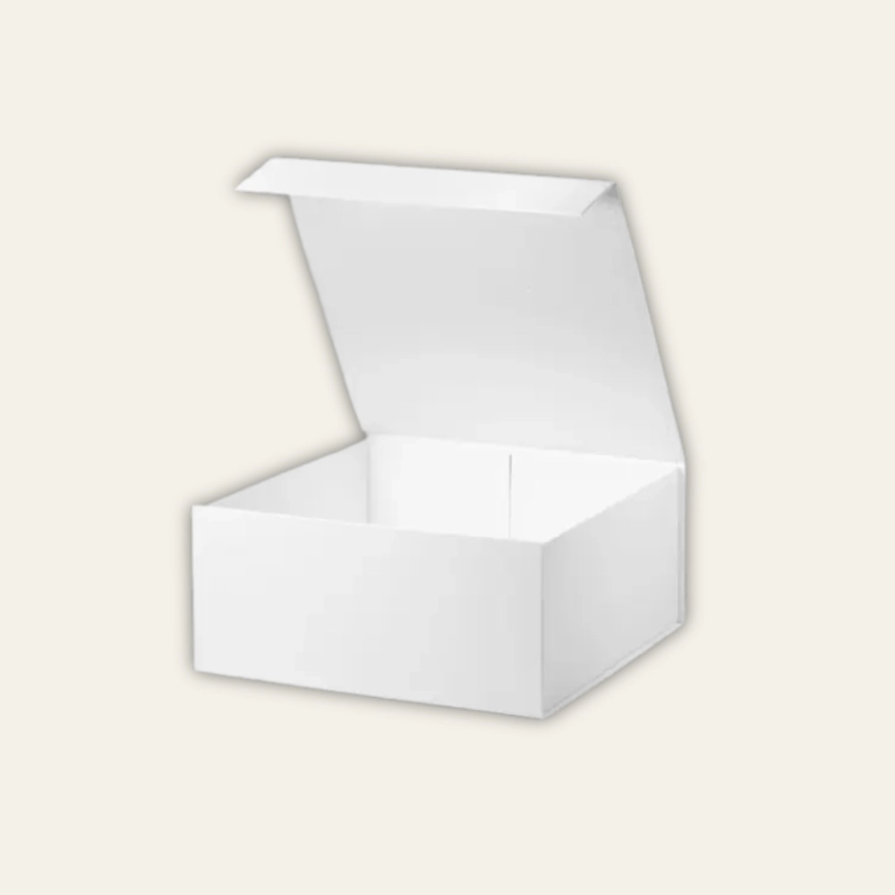 White Medium Square Magnetic Boxes - Hot Custom Boxes