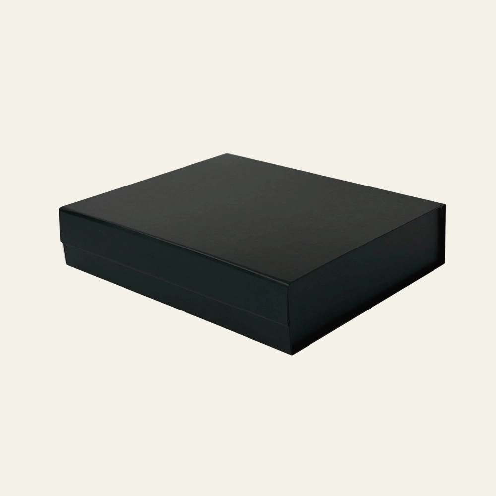 Black A4 Shallow Magnetic Boxes - Hot Custom Boxes