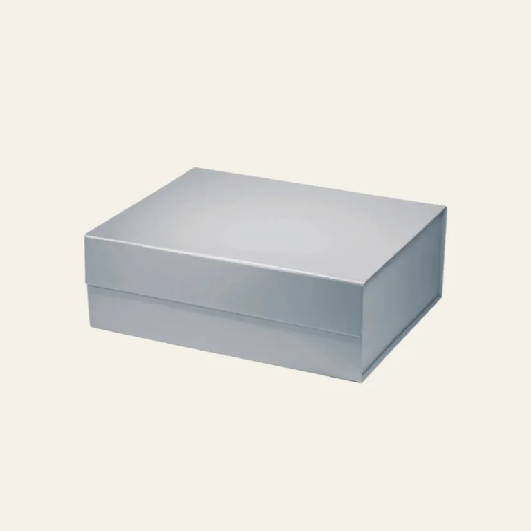 Pearl Silver A4 Deep Magnetic Boxes - Hot Custom Boxes
