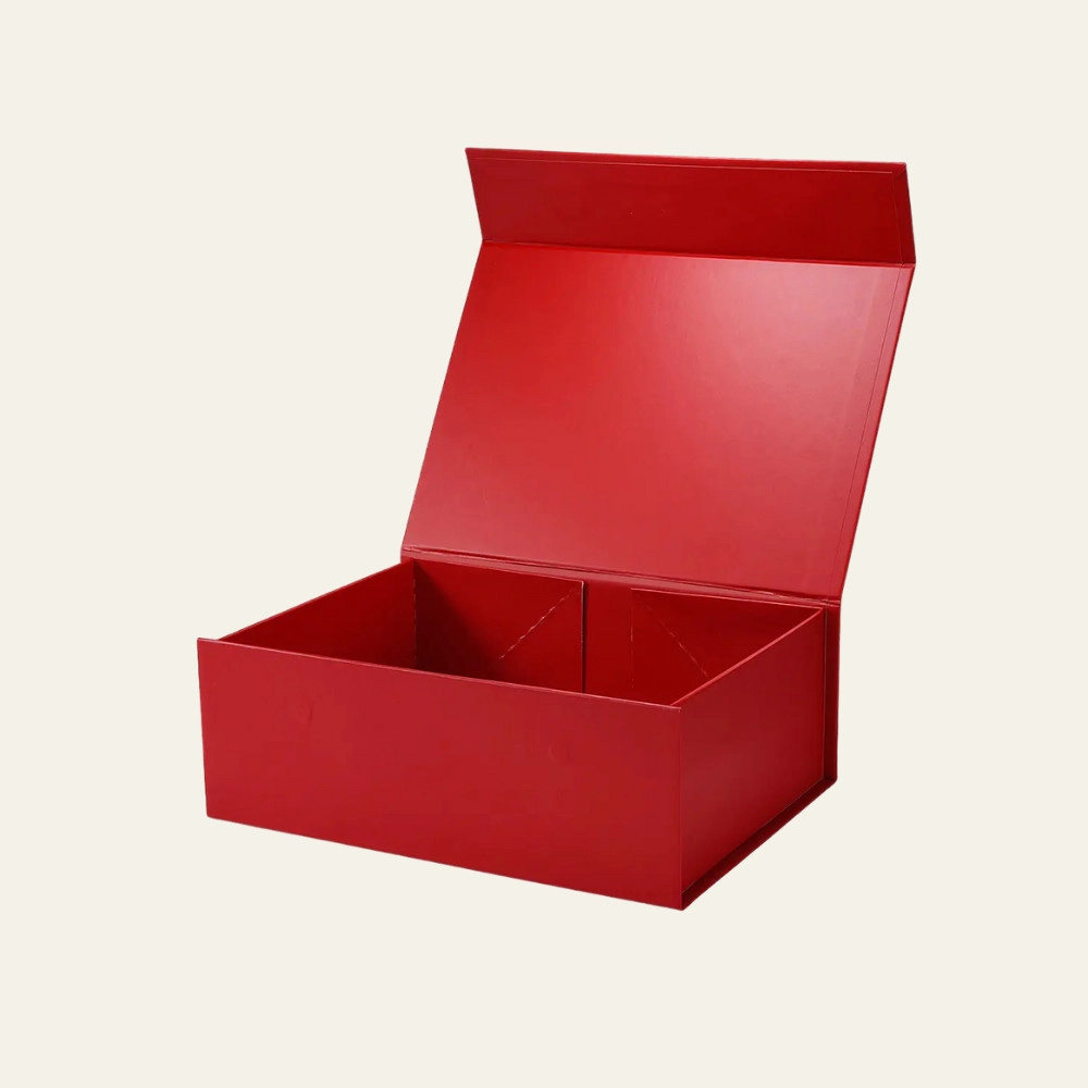 Red A4 Deep Magnetic Boxes - Hot Custom Boxes