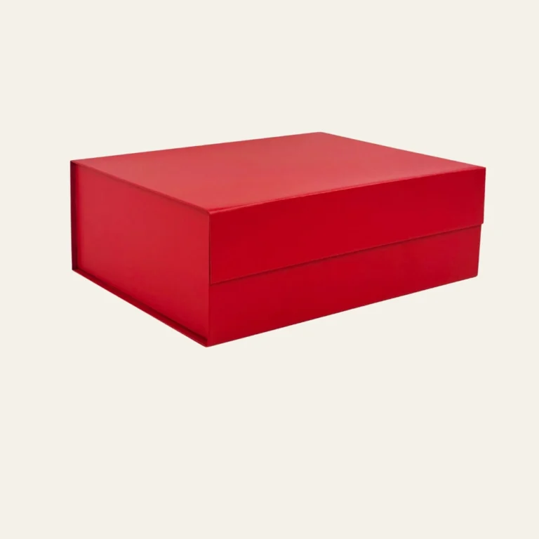 Red A4 Deep Magnetic Boxes - Hot Custom Boxes