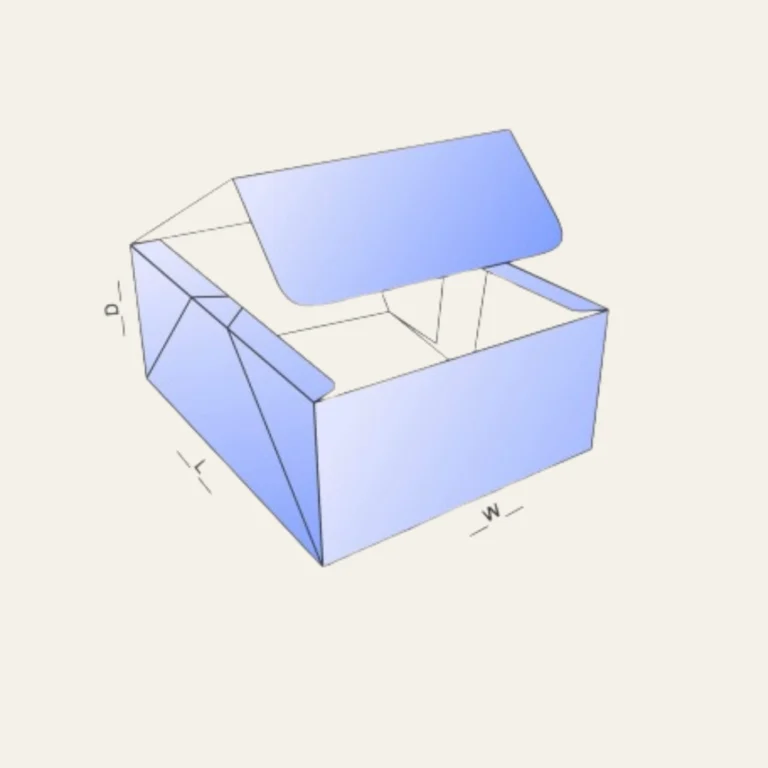 Four Corner with Display Lid Boxes - Hot Custom Boxes