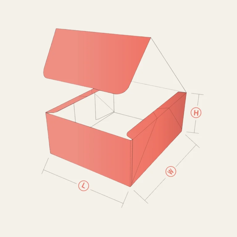 Four Corner with Display Lid Boxes - Hot Custom Boxes