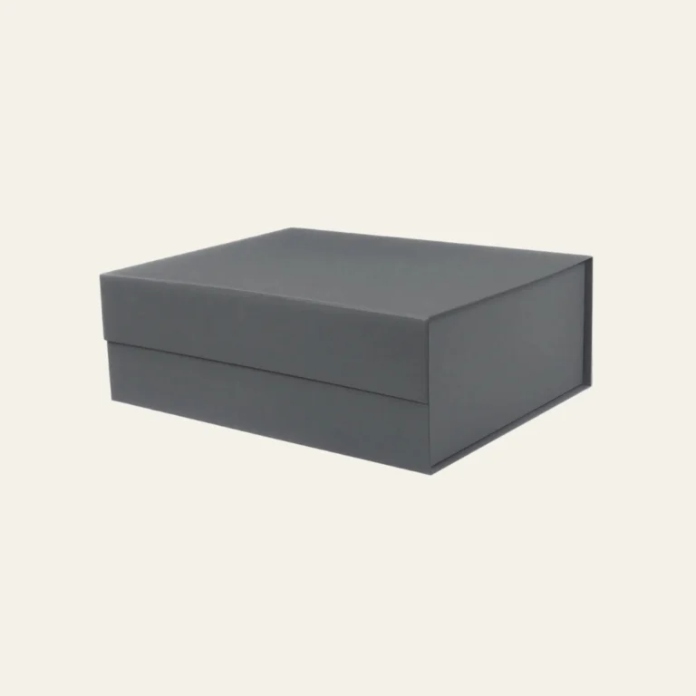 Charcoal Gray A4 Deep Magnetic Boxes - Hot Custom Boxes