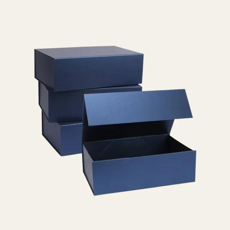 Navy Blue A4 Deep Magnetic Boxes - Hot Custom Boxes