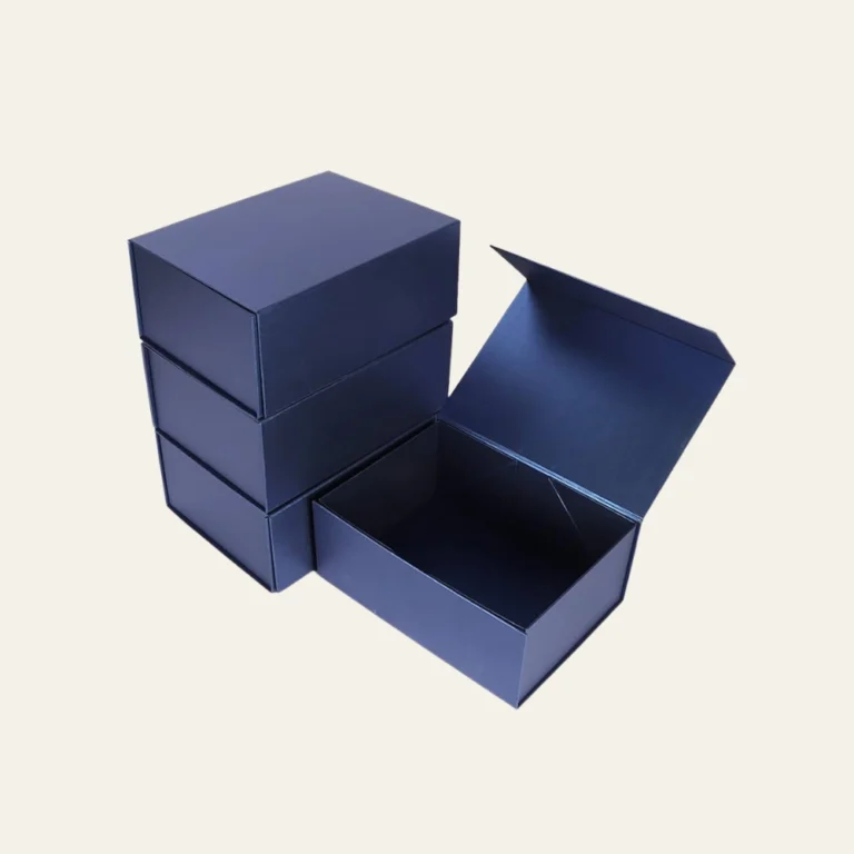 Navy Blue A4 Deep Magnetic Boxes - Hot Custom Boxes