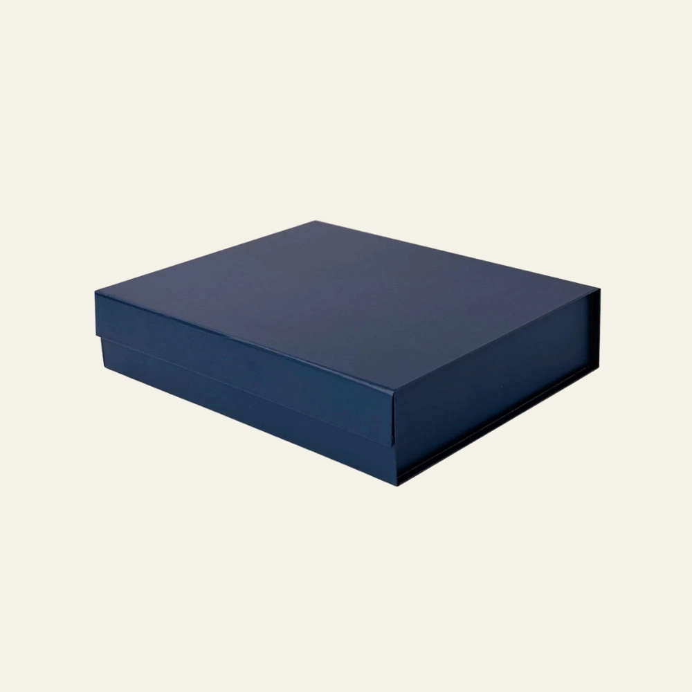 Navy Blue A4 Shallow Magnetic Boxes - Hot Custom Boxes