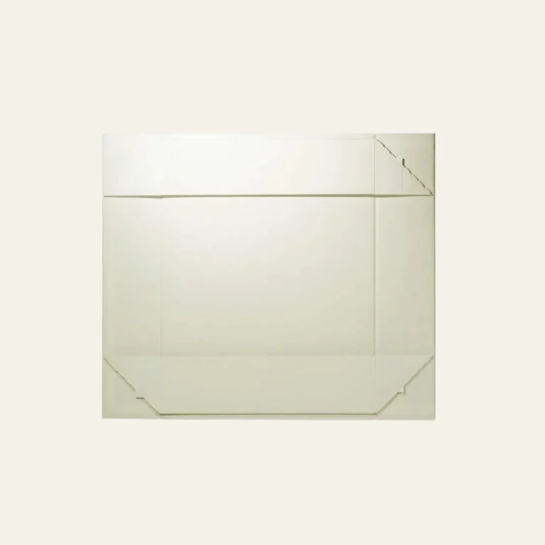 Ivory A4 Shallow Magnetic Boxes with Changeable Ribbon - Hot Custom Boxes