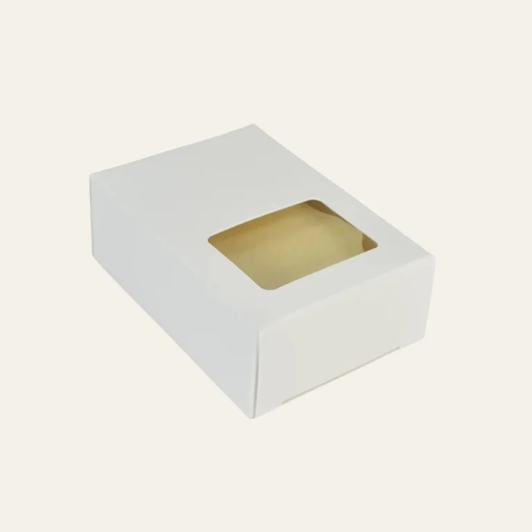 Soap Box - Rectangle Window (WHITE COLOR) - Hot Custom Boxes