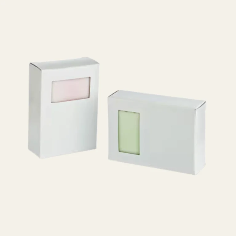 Soap Box - Rectangle Window (WHITE COLOR) - Hot Custom Boxes